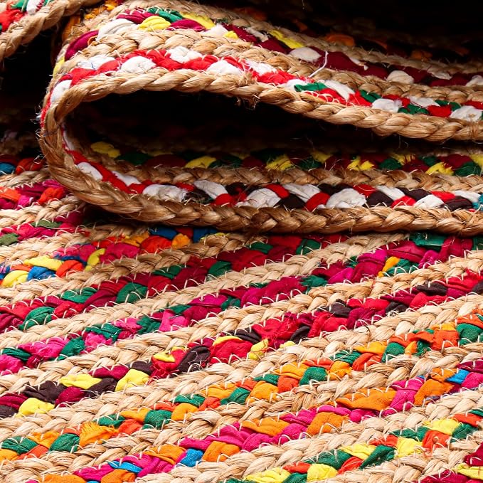 Hausattire Boho Braided Round Rug - Image 8