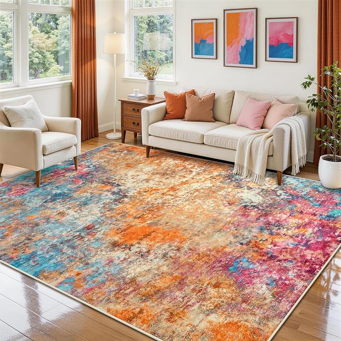 Aelenmu 6x9 Area Rugs for Living Room Washable Bedroom Dining Room Colorful | by Aelenmu