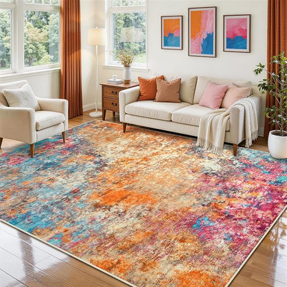 Aelenmu 6x9 Area Rugs for Living Room Washable Bedroom Dining Room Colorful | - Image 9