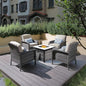 ovios 5-Piece Patio Furniture Set, Outdoor Wicker Sofa by OVIOS