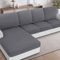 H.VERSAILTEX Sectional Couch Covers 1 Piece Chaise Slipcover L Shape Separate by HVERSAILTEX
