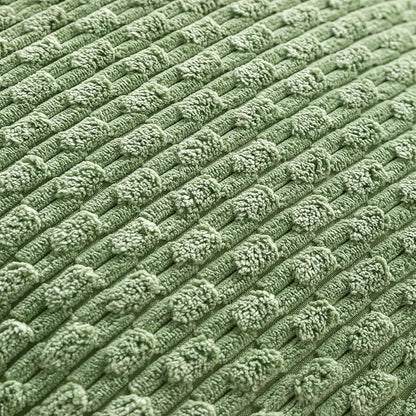 Set of 4 Sage Green Decorative Throw Pillow Covers 24x24 Inch Corduroy Pillow - Image 6