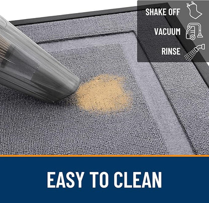 OLANLY Front Door Mat Outside 35x23, All-Season Heavy-Duty Rubber Doormat | - Image 5