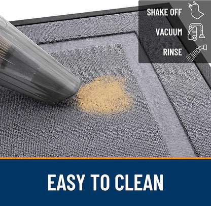OLANLY Front Door Mat Outside 59x23, All-Season Heavy-Duty Rubber Doormat | - Image 5