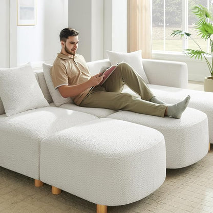 VANOMi 109.84" Modular Sectional Sofa - Image 6