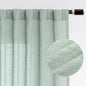 MYSKY HOME Semi Sheer Curtains for Bedroom, Kitchen Curtain Panels Cotton by MYSKYHOME