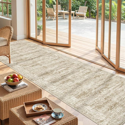 2'6 x 10' Runner Rug Non Slip, Washable Kitchen Rugs, Living Room, Long Rug - Image 4