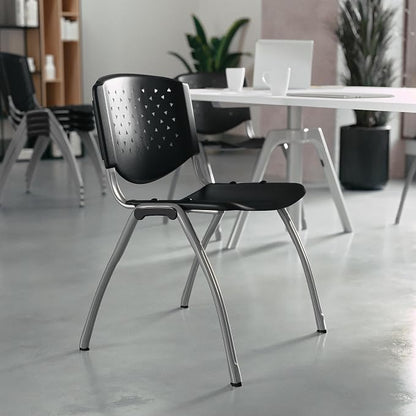 Flash Furniture Hercules Series Plastic Contoured Lobby Chairs - Image 2