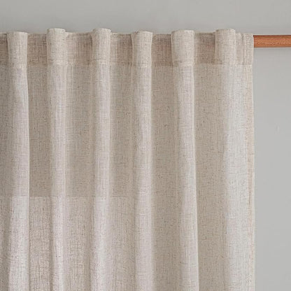 MYSKY HOME Natural Linen Curtains by MYSKYHOME