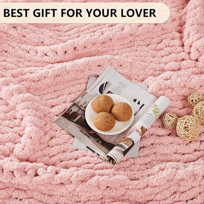 L'AGRATY Chunky Knit Throw Blanket - Image 8