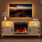 YESHOMY LED Fireplace TV Stand by SearchallYESHOMY