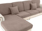 LA MEACK Couch Cushion Cover Chaise Lounge Cover Washable Separate Seat Chaise by LA+MEACK
