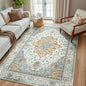 RELEANY Washable Area Rug, Water Repellent, Pet Friendly, Vintage Floral Boho by RELEANY