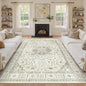 8x10 Area Rugs for Living Room, Large Washable Rug, Dining Room, Low Pile by Zesthome