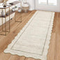 GarveeHome Scalloped Washable Runner Rug 2x10 Non Slip Kitchen Rugs by GarveeHome