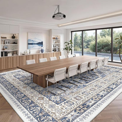 12x15 Area Rugs for Living Room, Large Washable Rug, Dining Room, Low Pile - Image 9