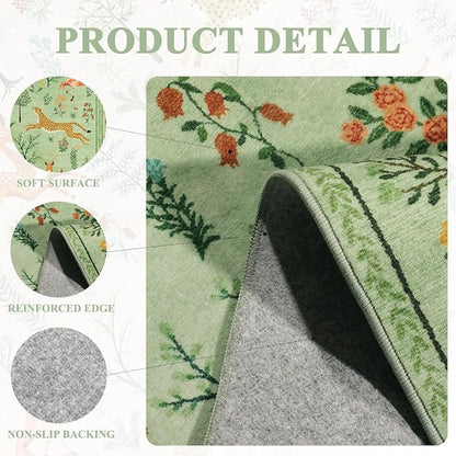 DUKINO 2x10 Rug for Hallway, Washable Kitchen Runner Rug - Image 4