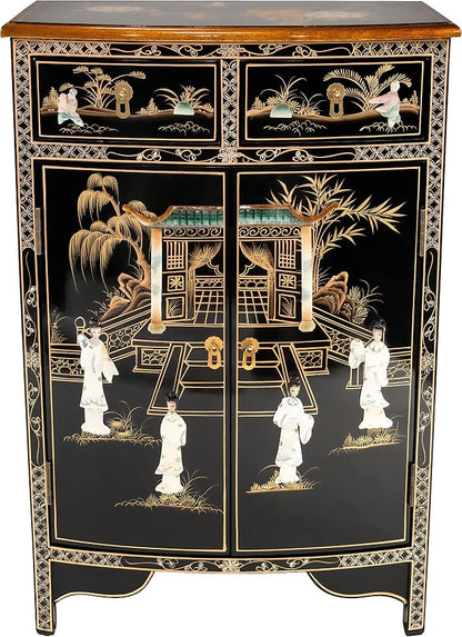 Red Lantern Artisan Crafted Lacquer Storage Cabinet - Image 5
