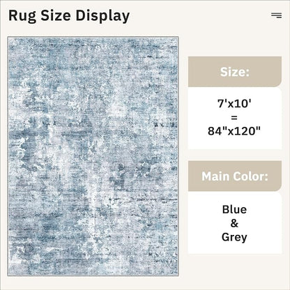 Soalmost Abstract 7x10 Area Rug - Image 5