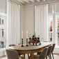 Natural Extra Wide 60 Inch Width Pinch Pleated 96 Inch Curtains | Thick Linen by Twodrapes