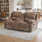 Betsy Furniture Modern Fabric Recliner Sofa Set, Loveseat w/Console, Recliner by BetsyFurniture