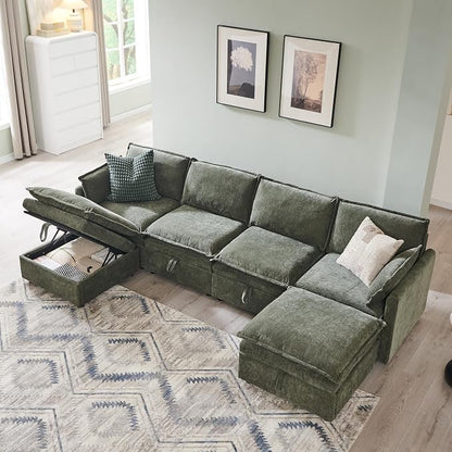 112.6" Modular Sectional Cloud Couches - Image 3