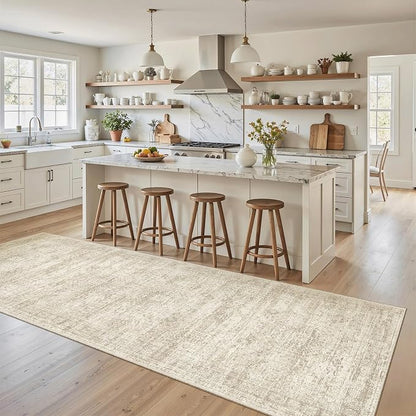 Soalmost Washable Kitchen Runner Rug 3x8 Hallway Entry Rugs Non-Slip, Foldable by Soalmost