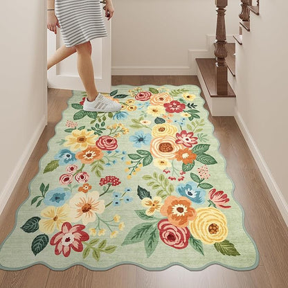 DUKINO 3x4 Rug, Non Slip Floral Washable Area Rug - Image 3