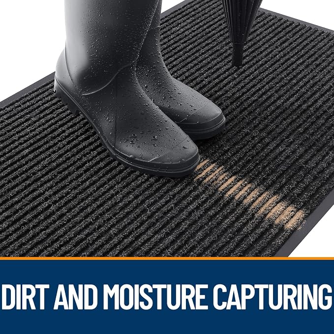 OLANLY Front Door Mat 47x17, Waterproof Heavy-Duty Indoor Outdoor Doormat | - Image 5