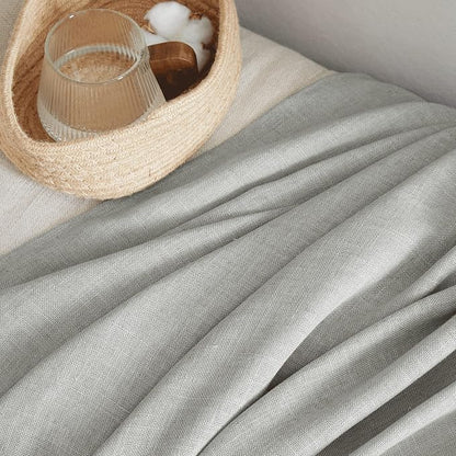 NICETOWN Linen Gray Curtains 84 inches Length 2 Panels Set, Rod Pocket & Back - Image 6