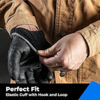 Waterproof Gloves Bulk Pack for Men and Women, 3 Pairs, Freezer Gloves with Grip, Double Nitrile Dipped for Extreme Oil Repellent, for Construction, Mechanics, Mining, Plumbing, Black, X-Large