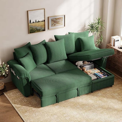 LINSY HOME 90.5'' Sectional Sleeper Sofa by LINSYHOME