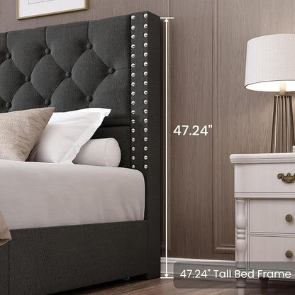 LARMACE Queen Size Bed Frame - Image 9