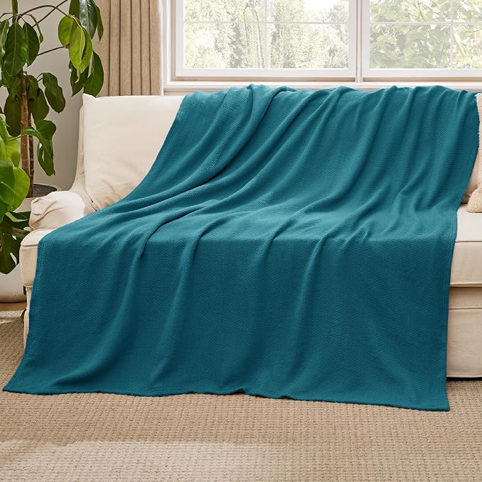 Bedsure GentleSoft 100% Cotton Blanket Twin XL Size - Image 5