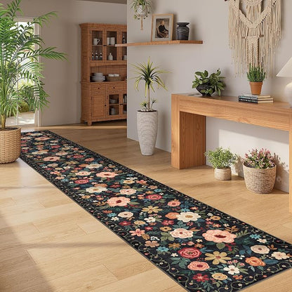 DUKINO 2x12 Washable Runner Rug, Non Slip Long Kitchen Runner Rug, Low Pile - Image 5