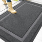 OLANLY Front Door Mat Outside 47x30, All-Season Heavy-Duty Rubber Doormat | Grey by OLANLY