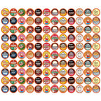 Coffee Pod Variety Packs Super Flavored Sampler, Assorted, Compatible with 2.0 K-Cup Brewers, Variety Pack, 120 Count (Pack of 1)