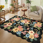 DUKINO 4x6 Area Rug, Non Slip Floral Washable Rug by DUKINO