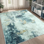 5x8 Area Rugs for Living Room Washable Bedroom Dining Room Teal Grey Gold | by Aelenmu