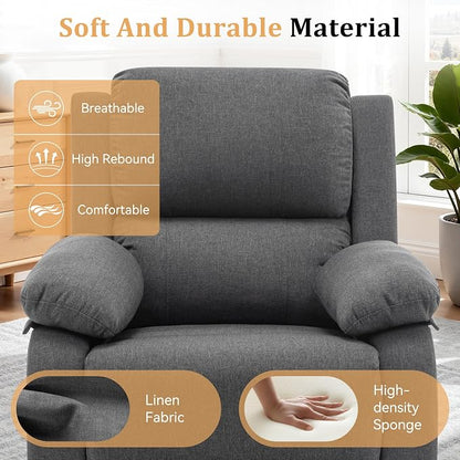 Korser Recliner Chair, 360 Swivel Rocker Chair - Image 7