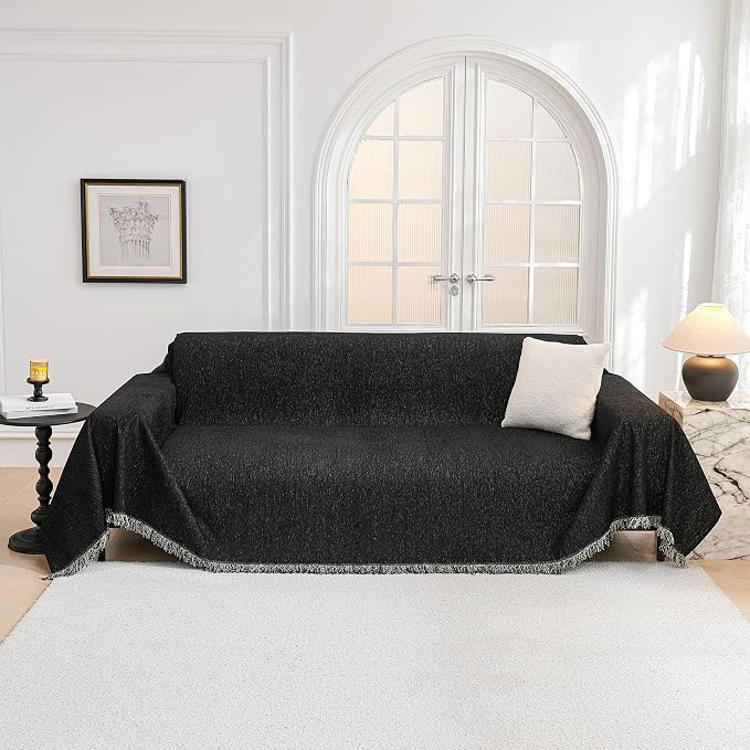 MYSKY HOME Couch Covers for Sofa, Non Slip Soft Sofa Cover, Couch Cover for - Image 9