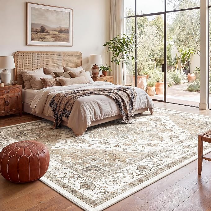 Amada 8x10 Area Rugs, Low-Profile Large Washable Area Rug - Image 7