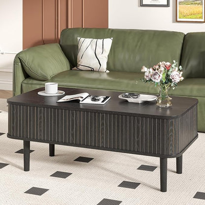 Fluted Lift Top Coffee Table - Image 5