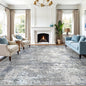 12x15 Extra Large Area Rug for Living Room Washable Abstract Rug, sofas and by BYYVOORugsforYourHome