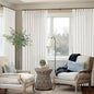 Beige White Pinch Pleat Semi Sheer Linen Curtain W70xL84 1 Panel | Memory by Twodrapes