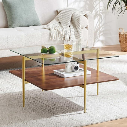 LumFurn X-Large Oval Glass Coffee Table, Mid-Century Modern Design, L47 x W24 x - Image 3