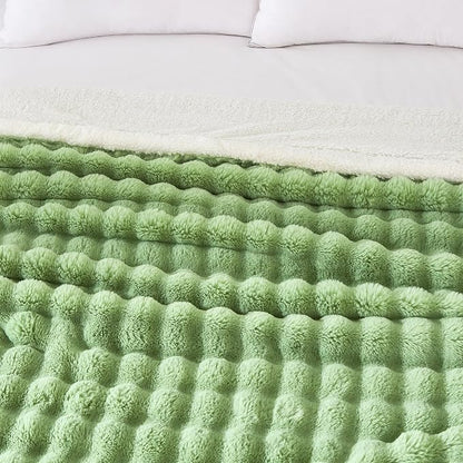 60x80 Inches Ultra-Soft Fuzzy Faux Fur Plush Twin Size Blanket - Image 2