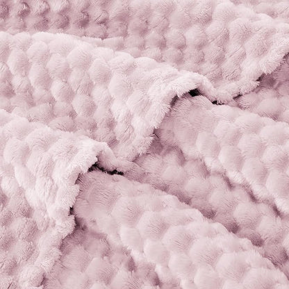 EXQ Home Gentle Soft Fleece Throw Blanket – Cozy Lightweight 3D Imitation - Image 4