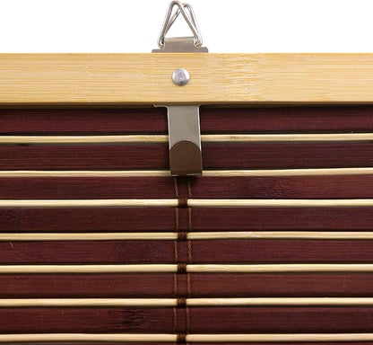 Red Lantern Bamboo Cordless Window Shade - Image 5
