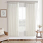 Semi Sheer Linen Pinch Pleat Curtains Cream Ivory 72 Inches Long 50Wx72L | by Twodrapes